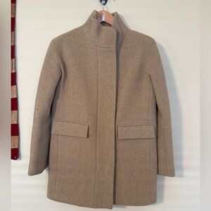 J. Crew Stadium Cloth by Nello Gori Tan Coat